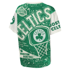 Cream Boston Celtics Outerstuff Youth Top Player All-Over-Print T-Shirt | NBA
