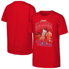 Bryce Harper Philadelphia Phillies Outerstuff Youth Triple Player Graphic T-Shirt - MLB T-shirts