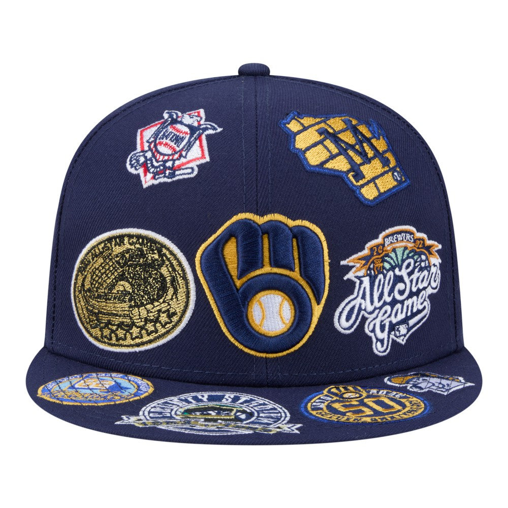 Milwaukee Brewers New Era All Over 59FIFTY Fitted Hat - MLB Hats