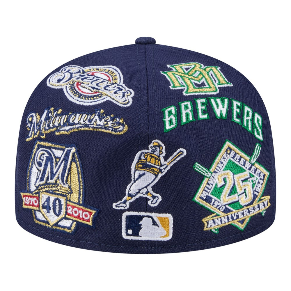 Milwaukee Brewers New Era All Over 59FIFTY Fitted Hat - MLB Hats