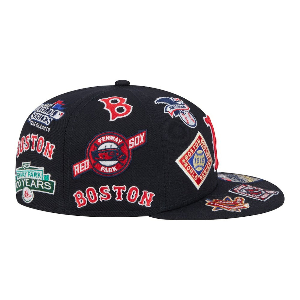 Boston Red Sox New Era All Over 59FIFTY Fitted Hat - MLB Hats