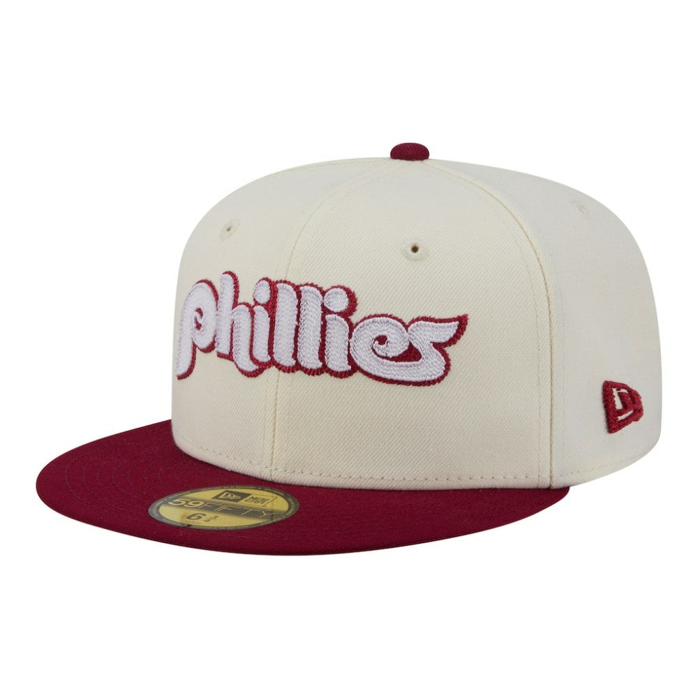 Philadelphia Phillies New Era Two-Tone Stitch 59FIFTY Fitted Hat - MLB Hats