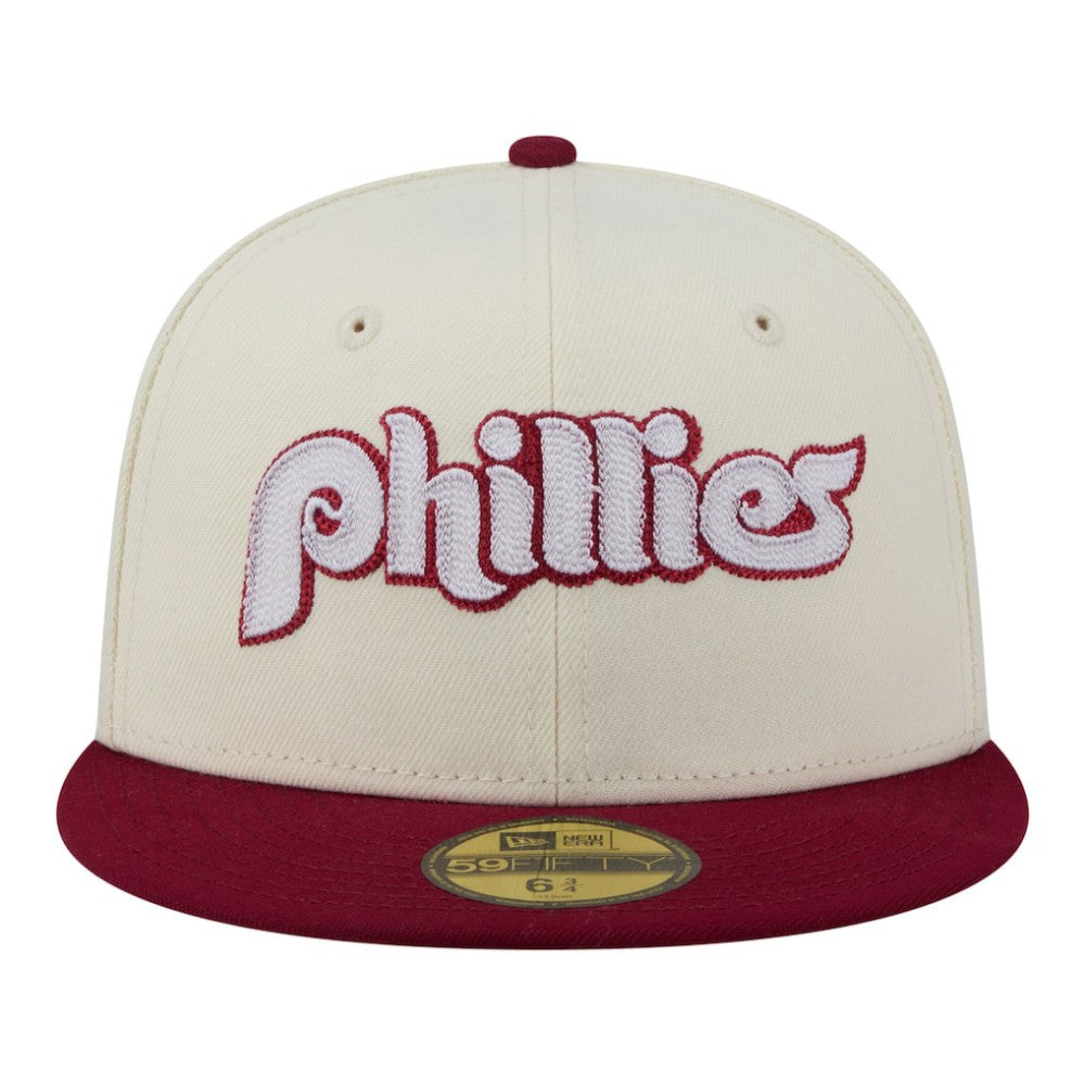 Philadelphia Phillies New Era Two-Tone Stitch 59FIFTY Fitted Hat - MLB Hats