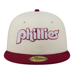 Philadelphia Phillies New Era Two-Tone Stitch 59FIFTY Fitted Hat - MLB Hats