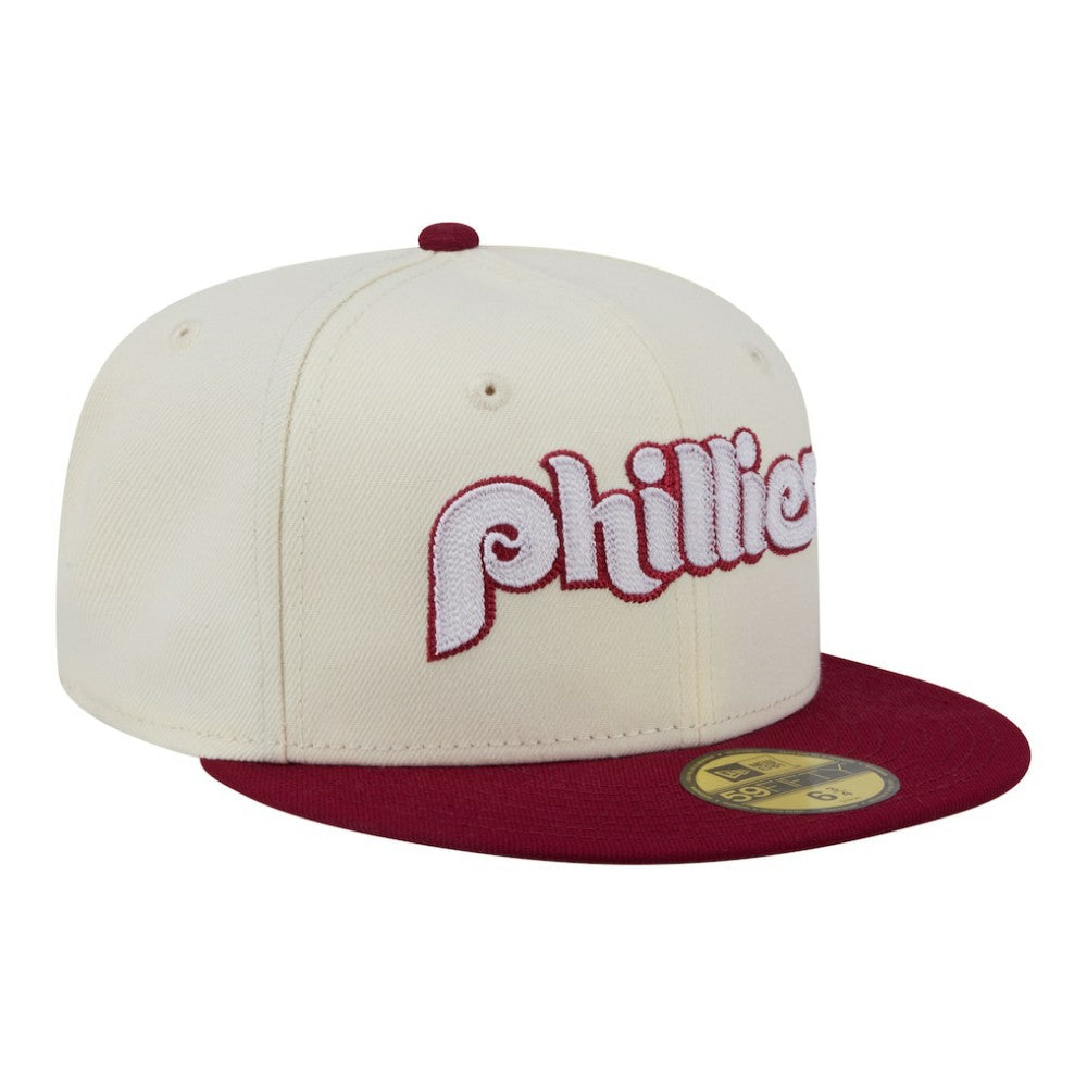 Philadelphia Phillies New Era Two-Tone Stitch 59FIFTY Fitted Hat - MLB Hats