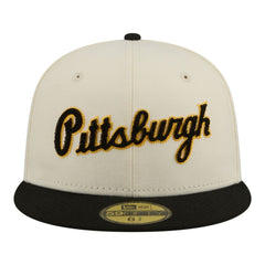 Pittsburgh Pirates New Era Two-Tone Stitch 59FIFTY Fitted Hat - MLB Hats