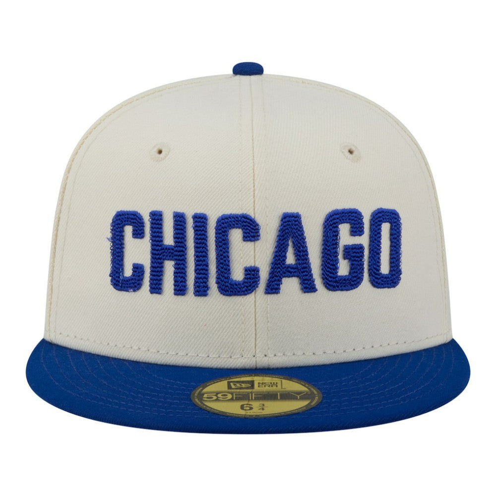 Chicago Cubs New Era Two-Tone Stitch 59FIFTY Fitted Hat - MLB Hats