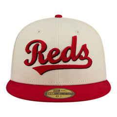 Cincinnati Reds New Era Two-Tone Stitch 59FIFTY Fitted Hat - MLB Hats