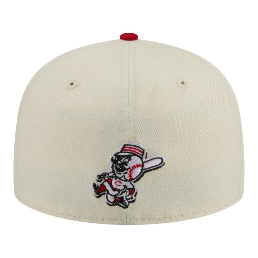 Cincinnati Reds New Era Two-Tone Stitch 59FIFTY Fitted Hat - MLB Hats