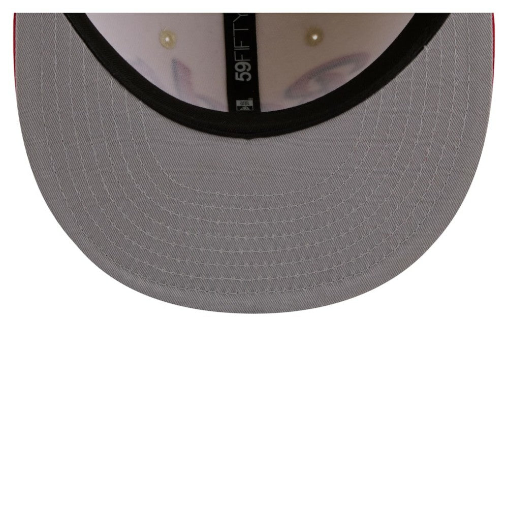 Cincinnati Reds New Era Two-Tone Stitch 59FIFTY Fitted Hat - MLB Hats