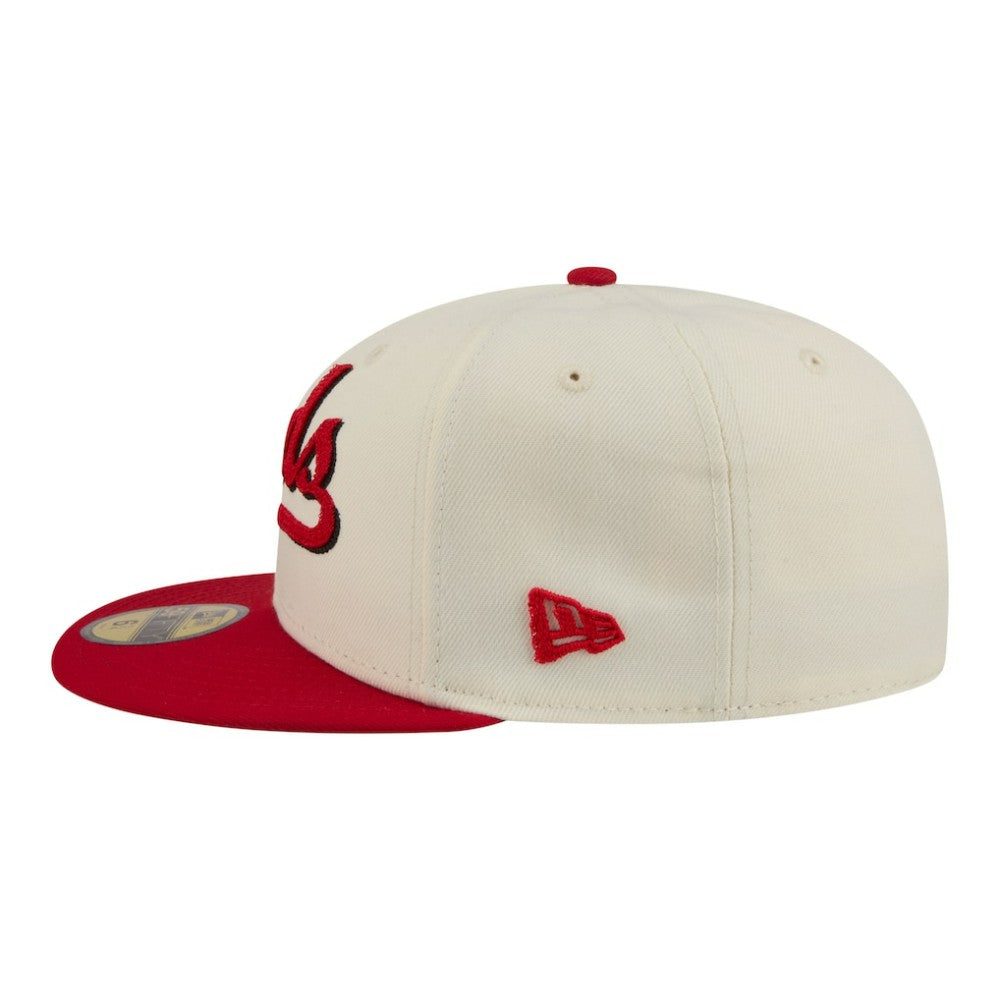Cincinnati Reds New Era Two-Tone Stitch 59FIFTY Fitted Hat - MLB Hats
