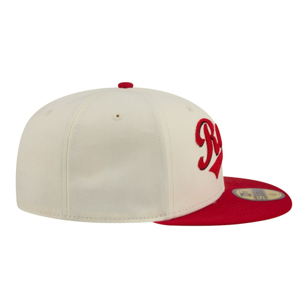 Cincinnati Reds New Era Two-Tone Stitch 59FIFTY Fitted Hat - MLB Hats