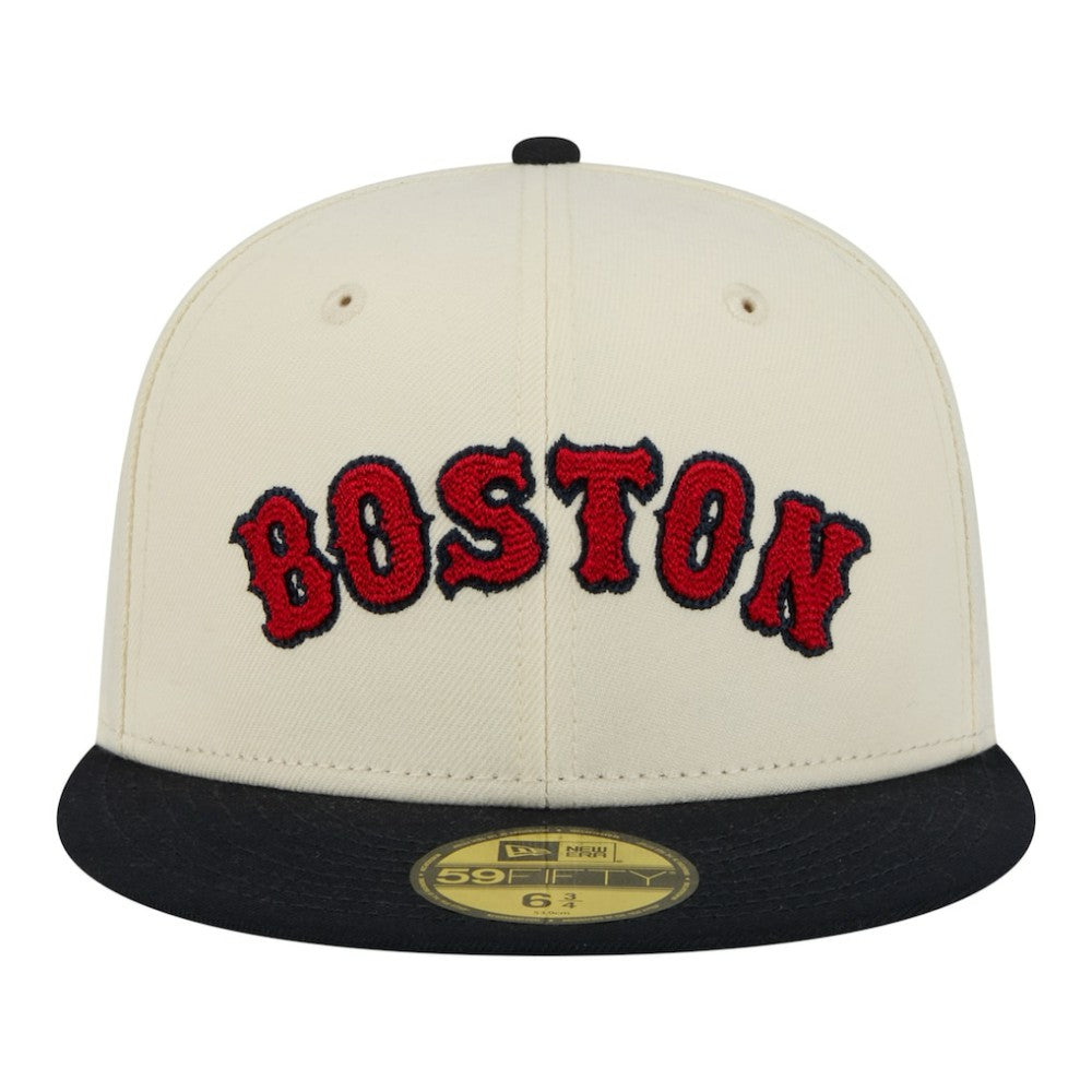 Boston Red Sox New Era Two-Tone Stitch 59FIFTY Fitted Hat - MLB Hats