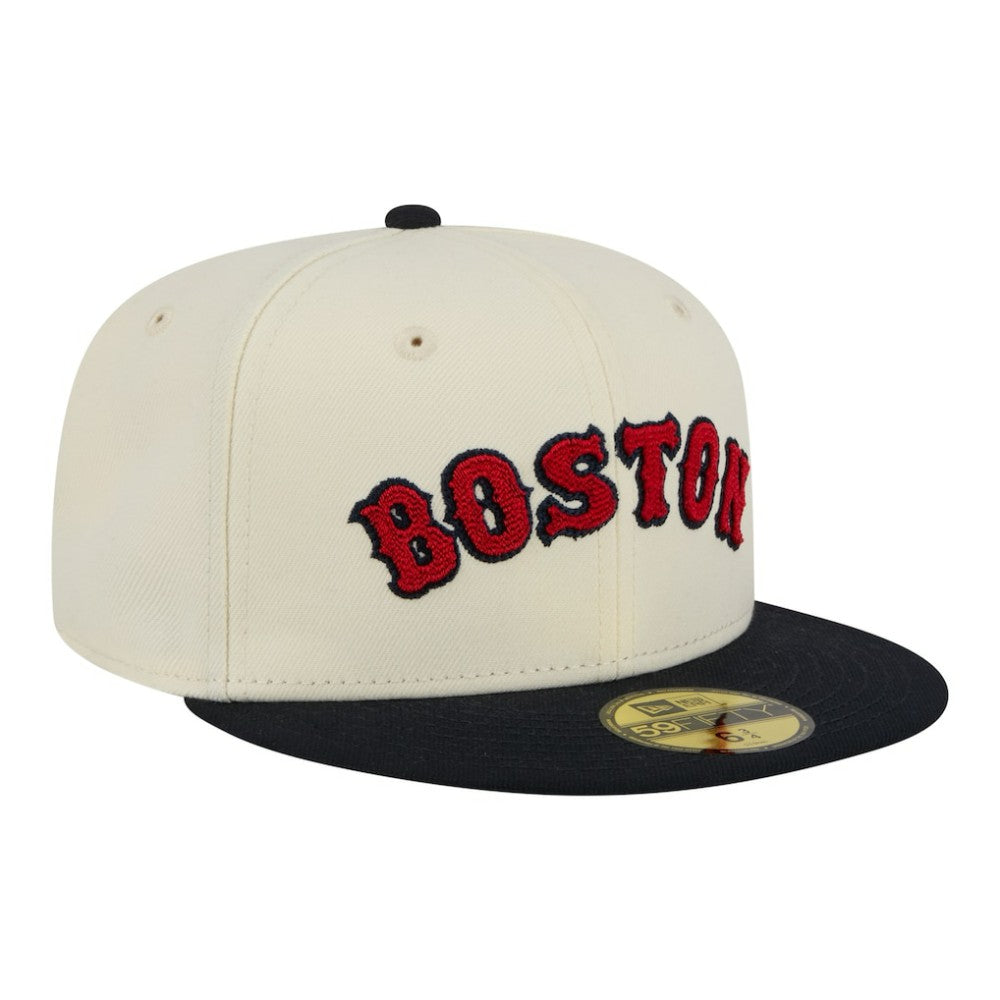 Boston Red Sox New Era Two-Tone Stitch 59FIFTY Fitted Hat - MLB Hats