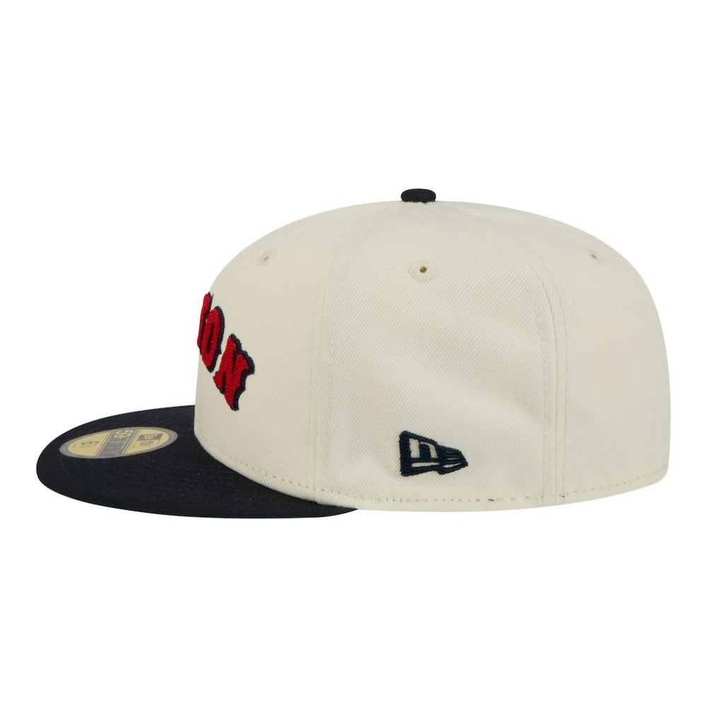 Boston Red Sox New Era Two-Tone Stitch 59FIFTY Fitted Hat - MLB Hats