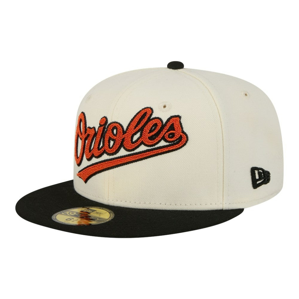 Baltimore Orioles New Era Two-Tone Stitch 59FIFTY Fitted Hat - MLB Hats