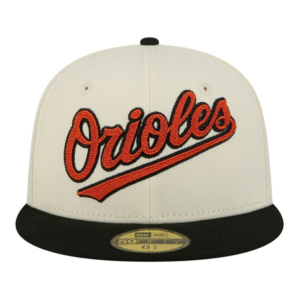 Baltimore Orioles New Era Two-Tone Stitch 59FIFTY Fitted Hat - MLB Hats