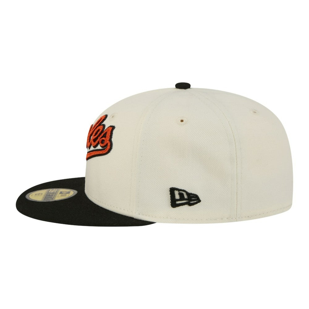 Baltimore Orioles New Era Two-Tone Stitch 59FIFTY Fitted Hat - MLB Hats