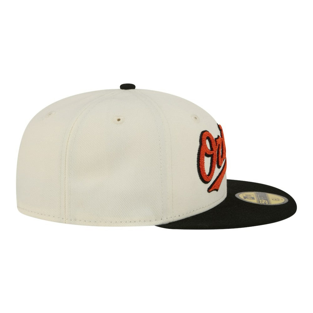 Baltimore Orioles New Era Two-Tone Stitch 59FIFTY Fitted Hat - MLB Hats