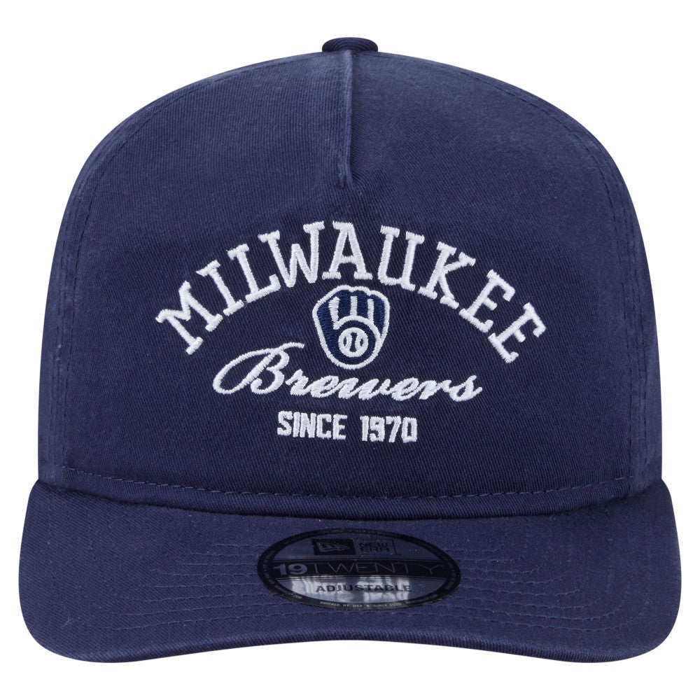 Milwaukee Brewers New Era Stacked 19TWENTY Adjustable Hat - MLB Hats