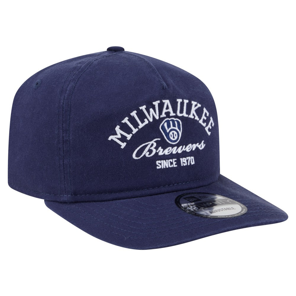 Milwaukee Brewers New Era Stacked 19TWENTY Adjustable Hat - MLB Hats