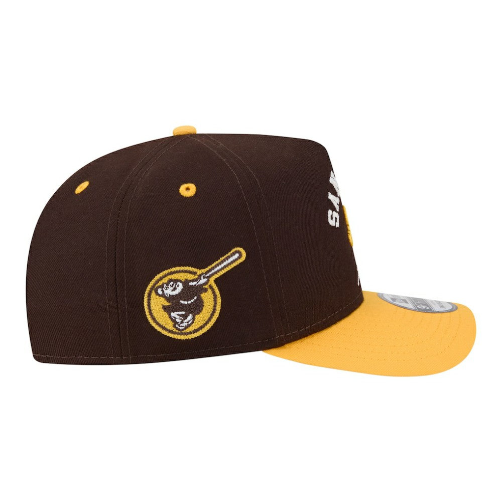 San Diego Padres New Era Arched A-Frame 9FIFTY Adjustable Hat - MLB Hats