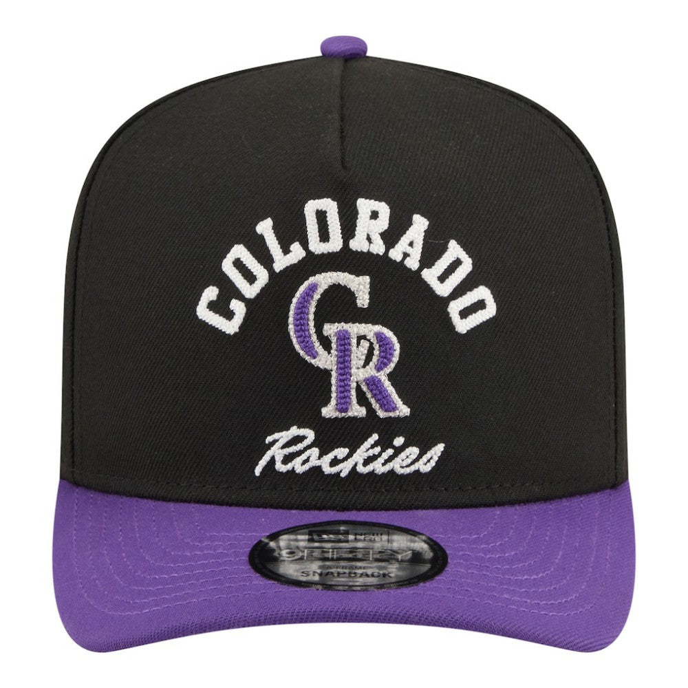 Colorado Rockies New Era Arched A-Frame 9FIFTY Adjustable Hat - MLB Hats