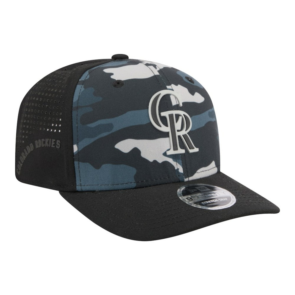 Colorado Rockies New Era Tonal Camo 9SEVENTY Stretch-Snap Hat - MLB Hats