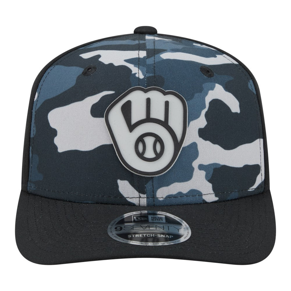 Milwaukee Brewers New Era Tonal Camo 9SEVENTY Stretch-Snap Hat - MLB Hats