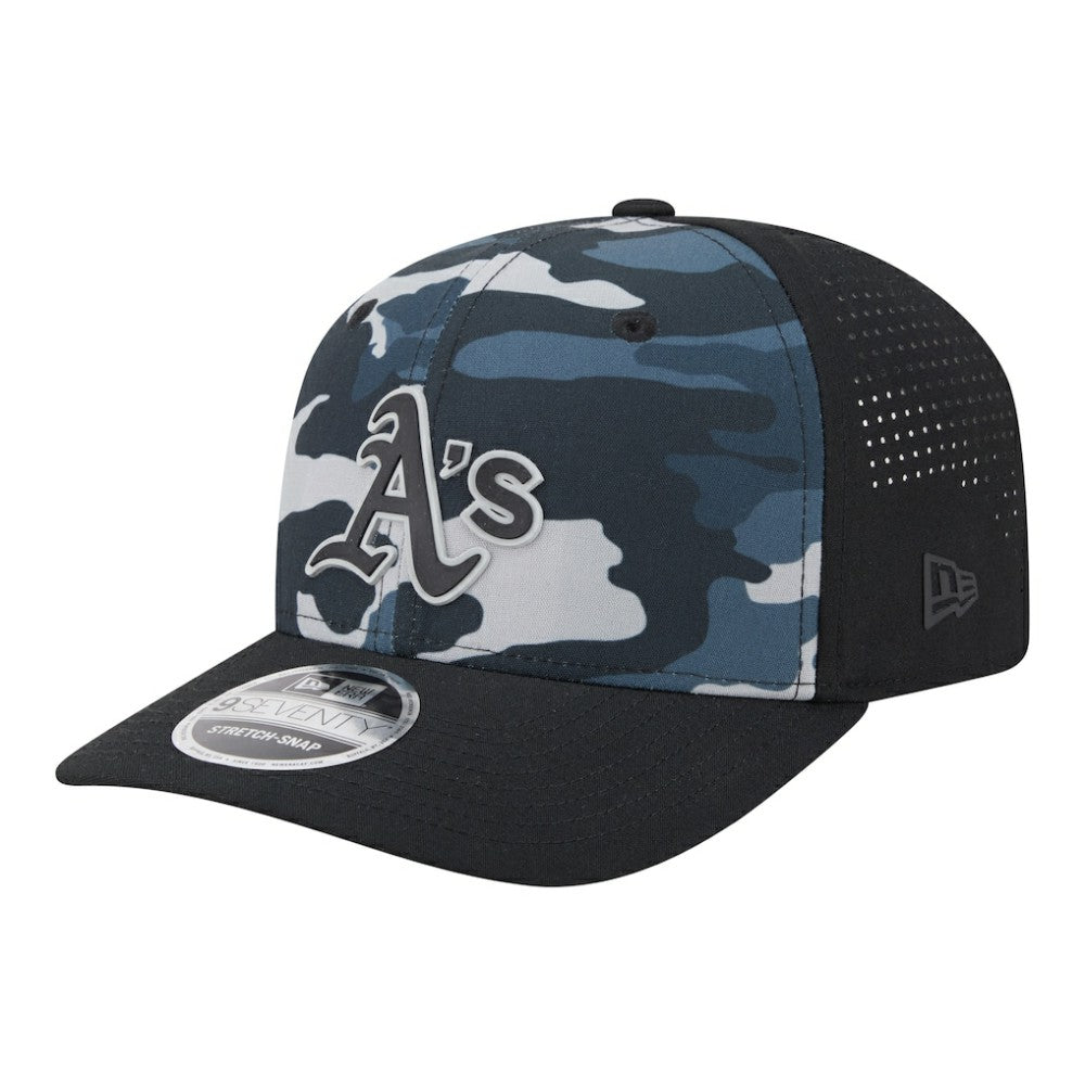 Athletics New Era Tonal Camo 9SEVENTY Stretch-Snap Hat - MLB Hats