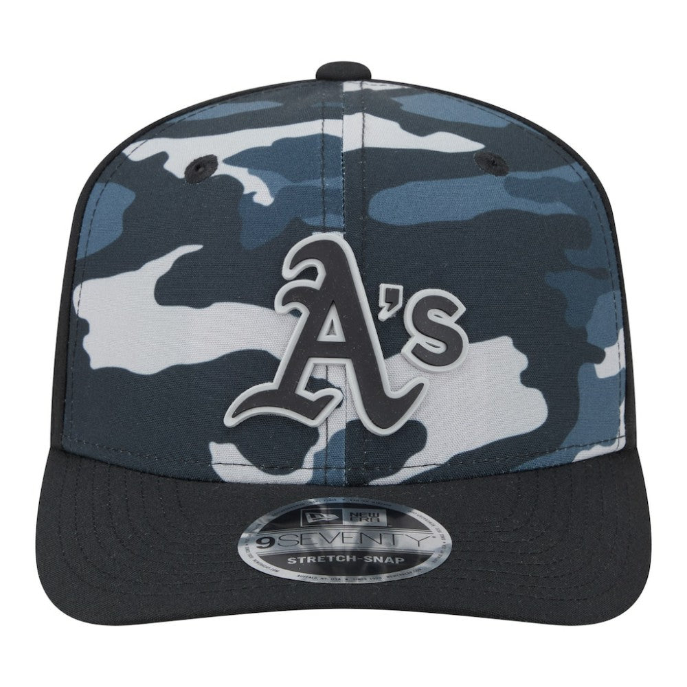 Athletics New Era Tonal Camo 9SEVENTY Stretch-Snap Hat - MLB Hats