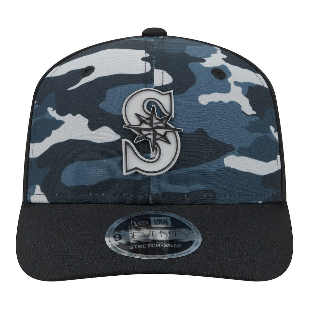 Seattle Mariners New Era Tonal Camo 9SEVENTY Stretch-Snap Hat - MLB Hats