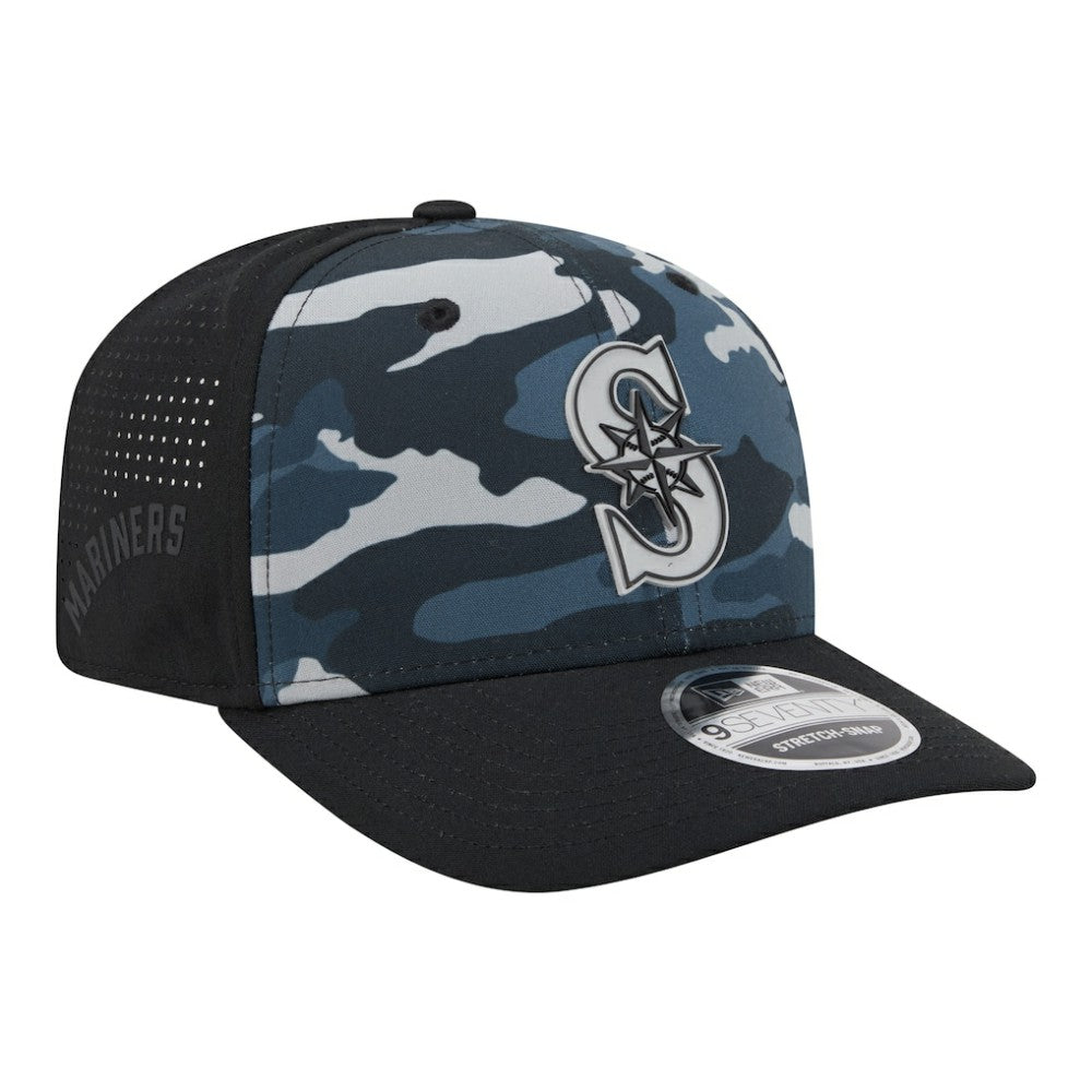 Seattle Mariners New Era Tonal Camo 9SEVENTY Stretch-Snap Hat - MLB Hats
