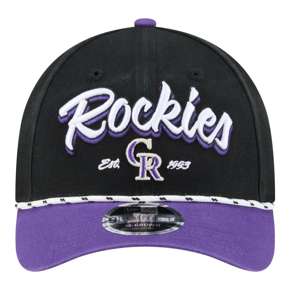 Colorado Rockies New Era Team Loyal 9FORTY M-Crown Adjustable Hat - MLB Hats