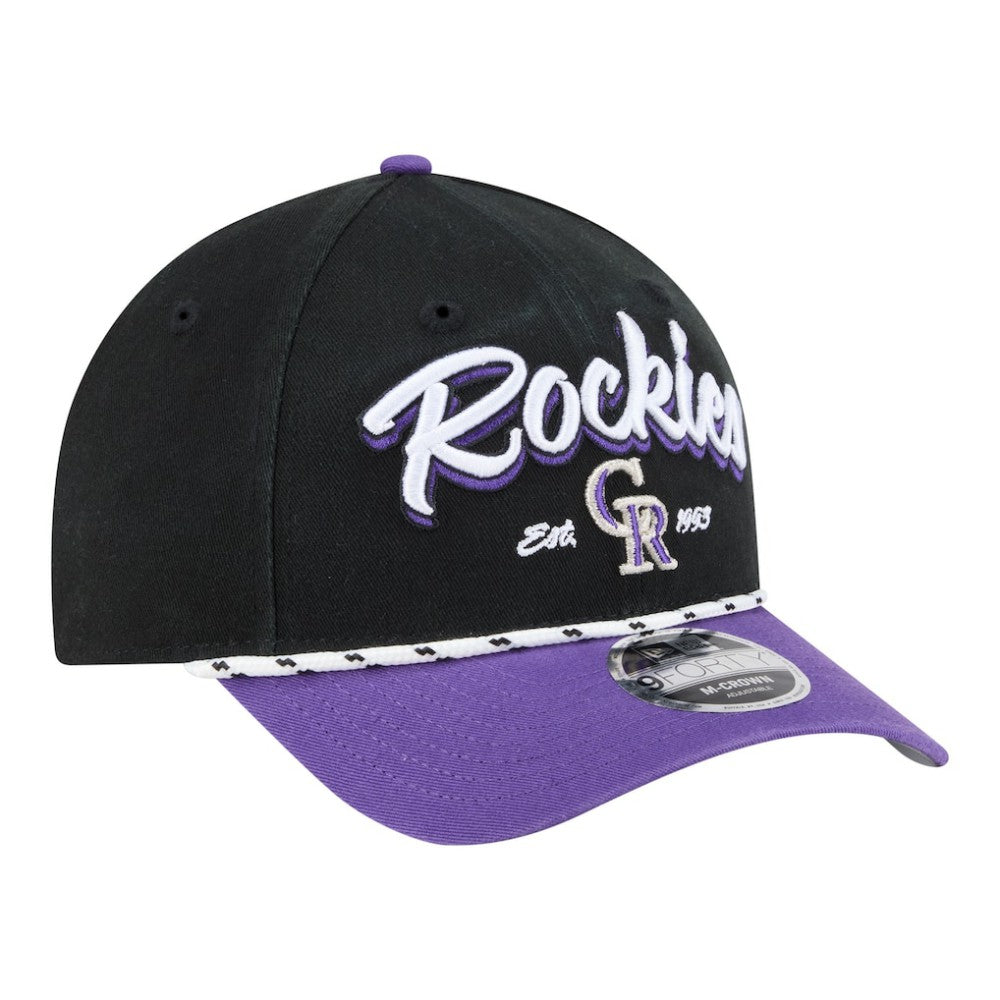 Colorado Rockies New Era Team Loyal 9FORTY M-Crown Adjustable Hat - MLB Hats