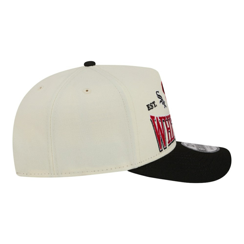 Chicago White Sox New Era Throwback Tri-Hit A-Frame 9FIFTY Adjustable Hat - MLB Hats