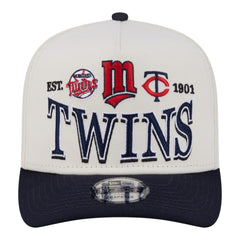 Minnesota Twins New Era Throwback Tri-Hit A-Frame 9FIFTY Adjustable Hat - MLB Hats