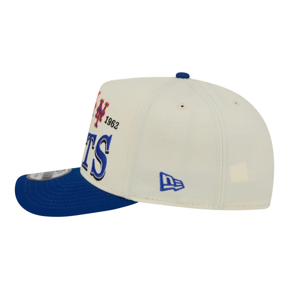 New York Mets New Era Throwback Tri-Hit A-Frame 9FIFTY Adjustable Hat - MLB Hats