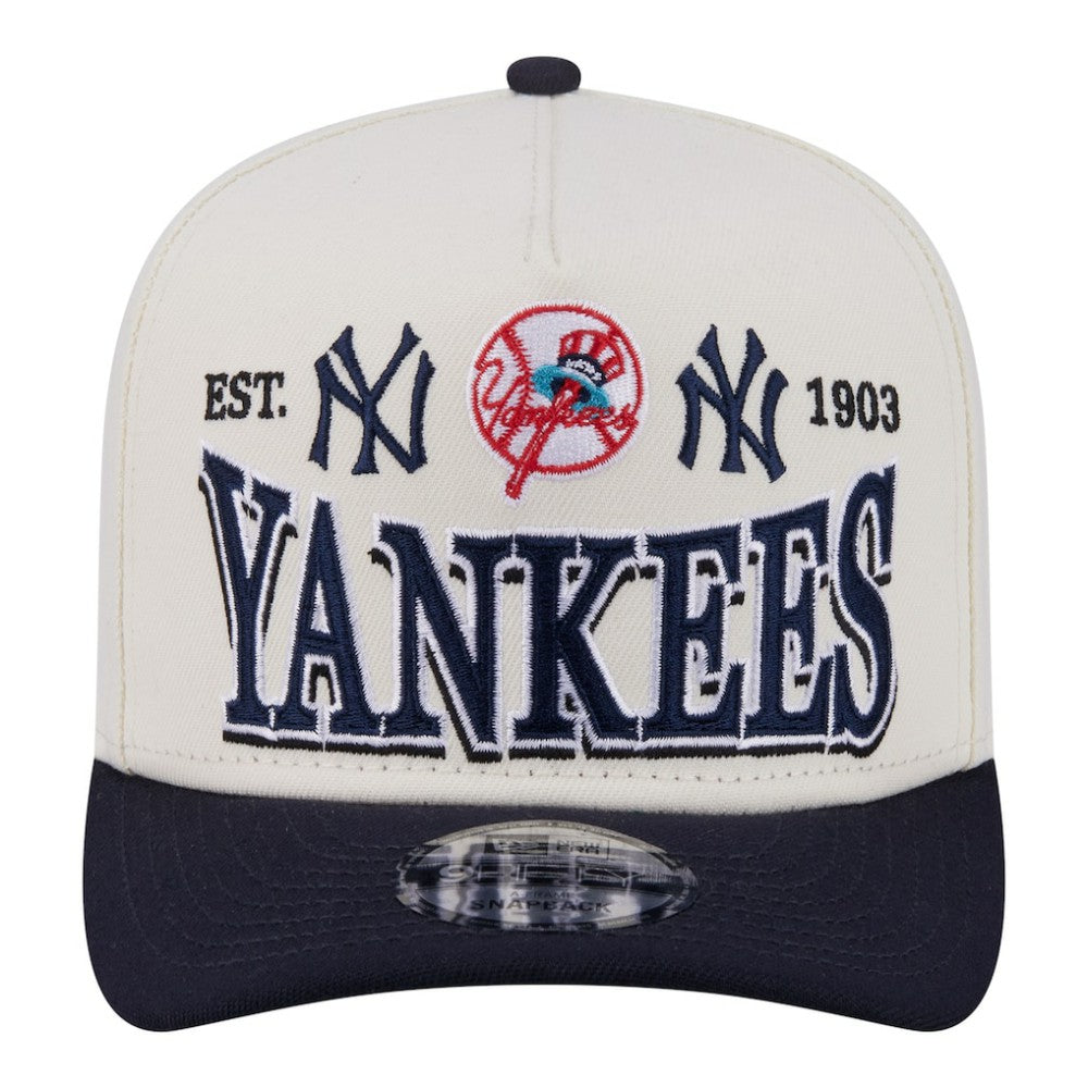 New York Yankees New Era Throwback Tri-Hit A-Frame 9FIFTY Adjustable Hat - MLB Hats