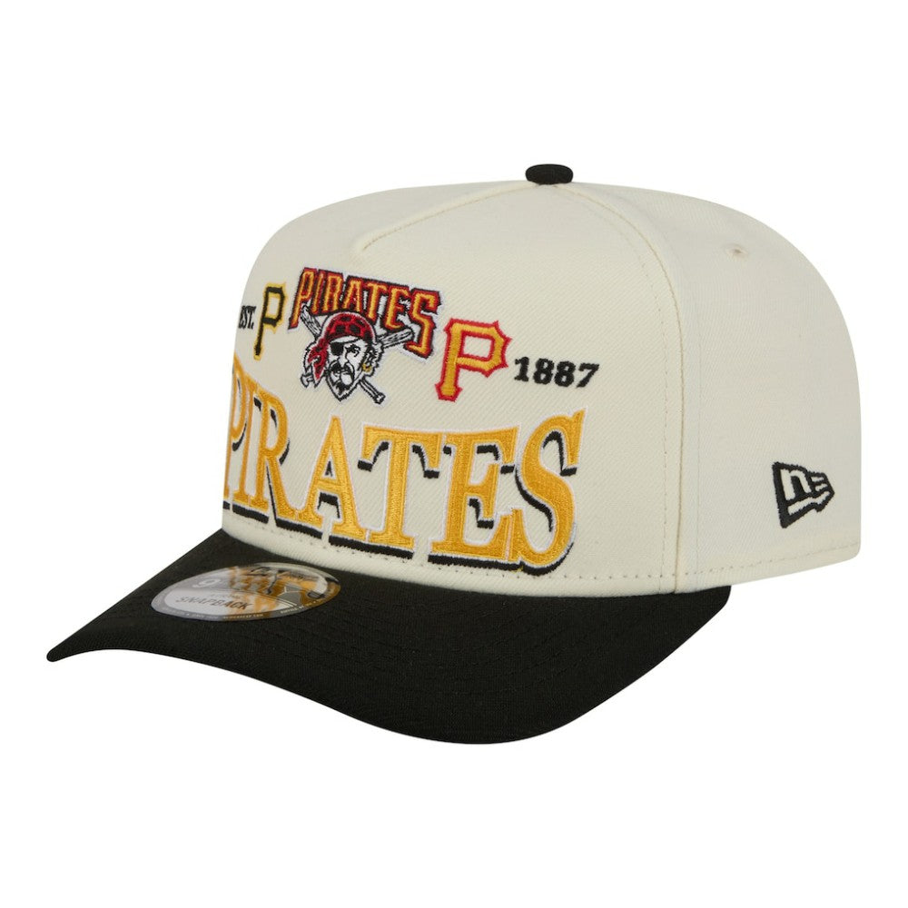 Pittsburgh Pirates New Era Throwback Tri-Hit A-Frame 9FIFTY Adjustable Hat - MLB Hats