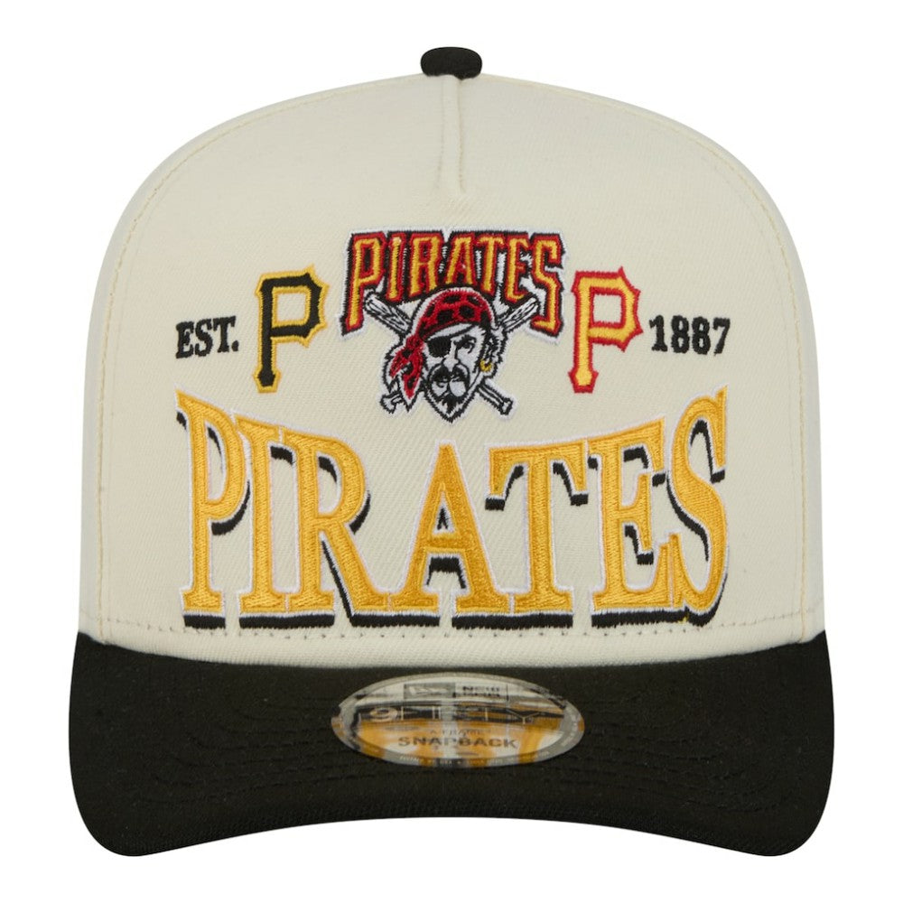 Pittsburgh Pirates New Era Throwback Tri-Hit A-Frame 9FIFTY Adjustable Hat - MLB Hats