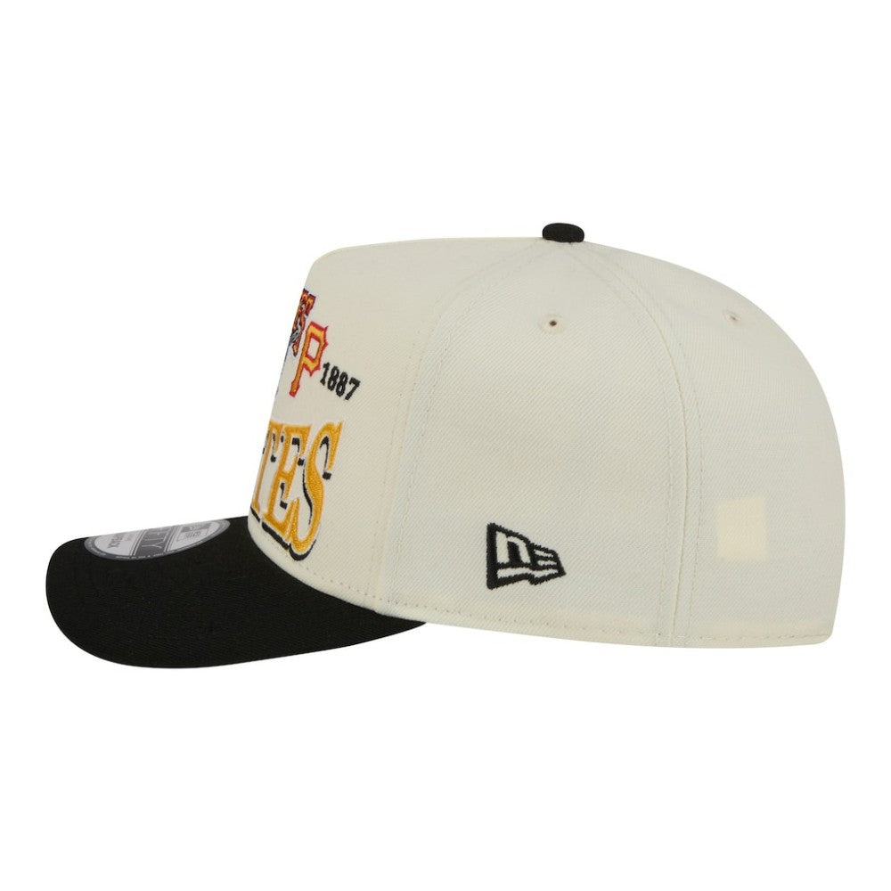 Pittsburgh Pirates New Era Throwback Tri-Hit A-Frame 9FIFTY Adjustable Hat - MLB Hats