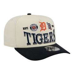 Detroit Tigers New Era Throwback Tri-Hit A-Frame 9FIFTY Adjustable Hat - MLB Hats