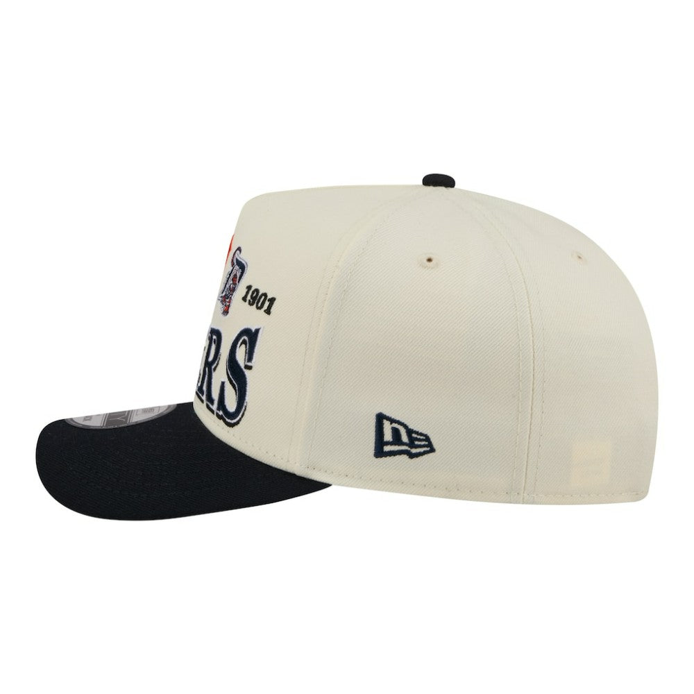 Detroit Tigers New Era Throwback Tri-Hit A-Frame 9FIFTY Adjustable Hat - MLB Hats