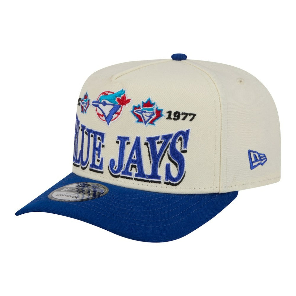 Toronto Blue Jays New Era Throwback Tri-Hit A-Frame 9FIFTY Adjustable Hat - MLB Hats