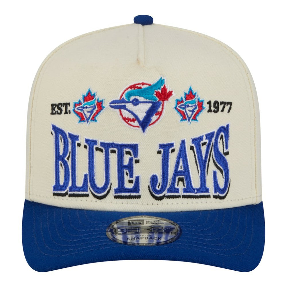 Toronto Blue Jays New Era Throwback Tri-Hit A-Frame 9FIFTY Adjustable Hat - MLB Hats