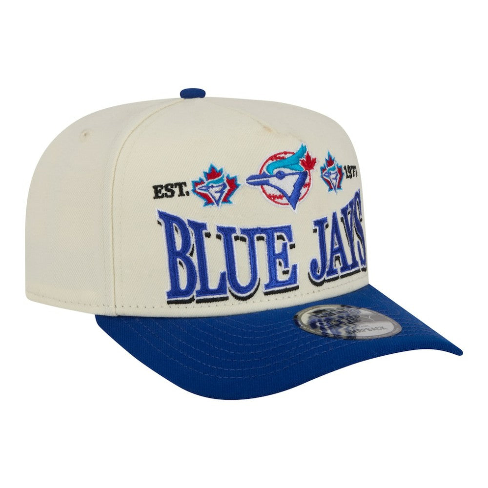 Toronto Blue Jays New Era Throwback Tri-Hit A-Frame 9FIFTY Adjustable Hat - MLB Hats