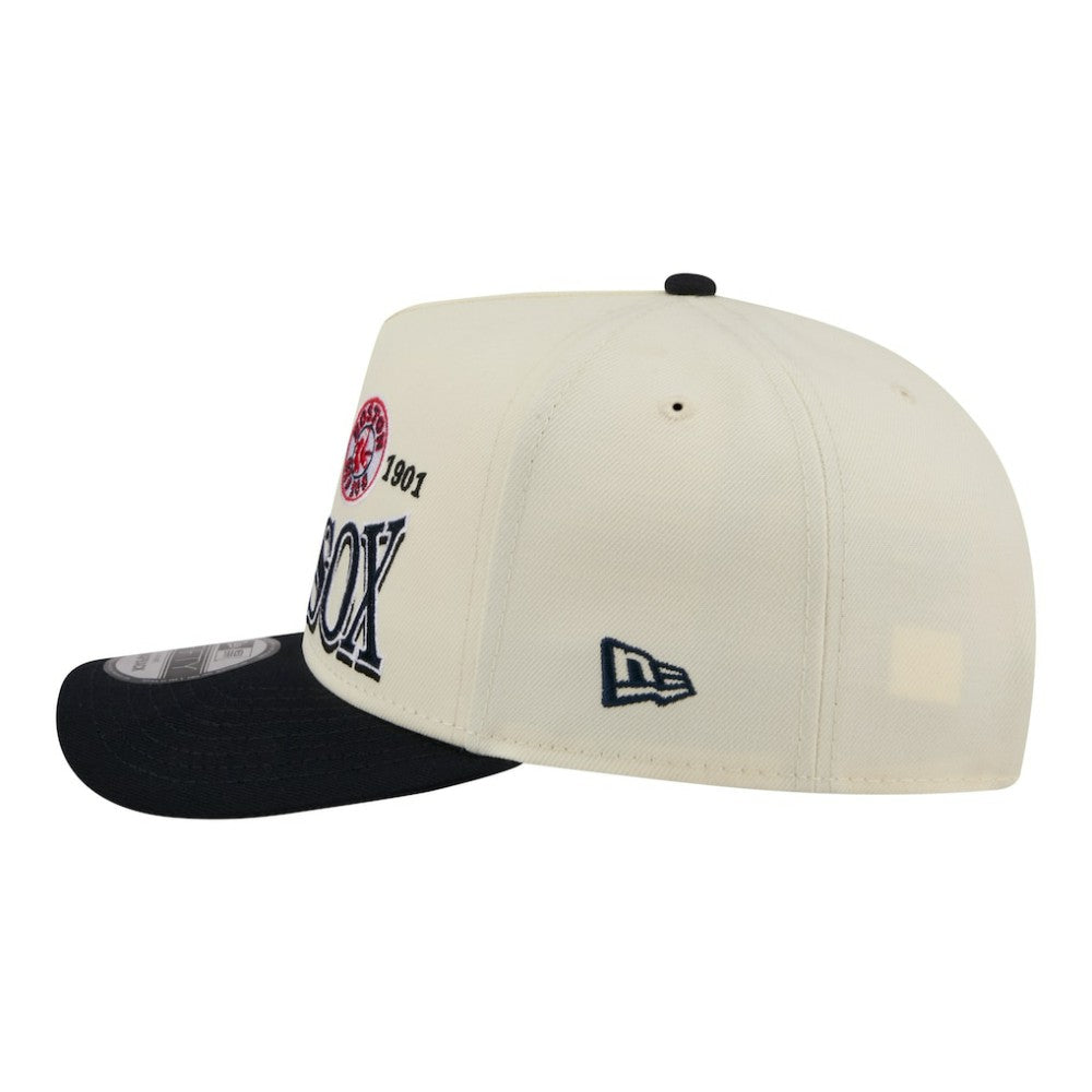 Boston Red Sox New Era Throwback Tri-Hit A-Frame 9FIFTY Adjustable Hat - MLB Hats