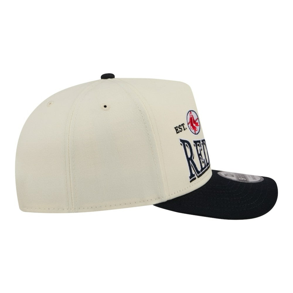 Boston Red Sox New Era Throwback Tri-Hit A-Frame 9FIFTY Adjustable Hat - MLB Hats