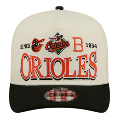 Baltimore Orioles New Era Throwback Tri-Hit A-Frame 9FIFTY Adjustable Hat - MLB Hats